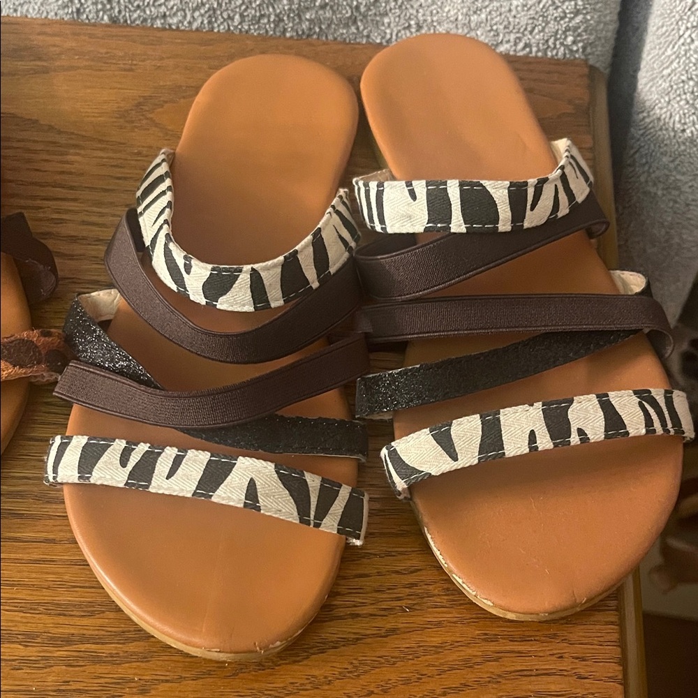 Stylish Zebra Print Women's Sandals